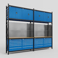 M22 Modular Work Bench - H3100mm x W3780mm | MDF WBT | Blue