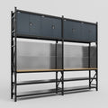 M22 Modular Work Bench - H3100mm x W3780mm | MDF WBT | Dark Grey