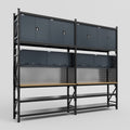 M22 Modular Work Bench - H3100mm x W3780mm | MDF WBT | Dark Grey