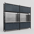 M22 Modular Work Bench - H3100mm x W3780mm | Stainless WBT | Dark Grey