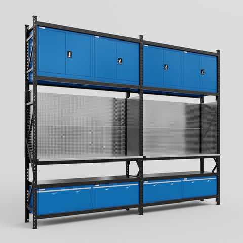 M22 Modular Work Bench - H3100mm x W3780mm