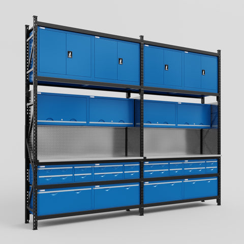 M22 Modular Work Bench - H3100mm x W3780mm