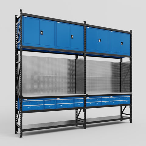 M22 Modular Work Bench - H3100mm x W3780mm