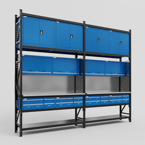 M22 Modular Work Bench - H3100mm x W3780mm