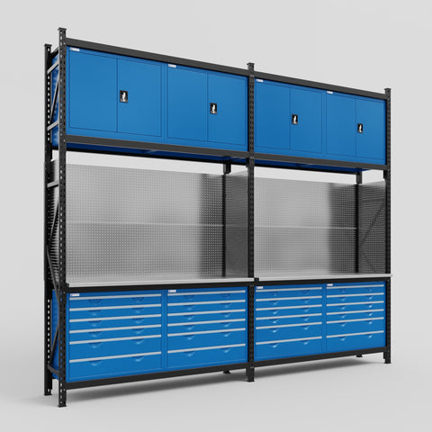 M22 Modular Work Bench - H3100mm x W3780mm