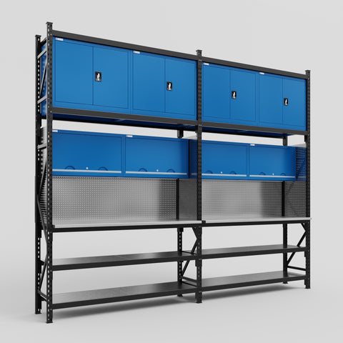 M22 Modular Work Bench - H3100mm x W3780mm