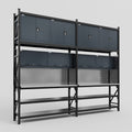 M22 Modular Work Bench - H3100mm x W3780mm | Stainless WBT | Dark Grey