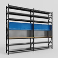 M22 Modular Work Bench with Shelves - H3100mm x W3780mm | MDF WBT | Blue