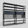 M22 Modular Work Bench with Shelves - H3100mm x W3780mm | Stainless WBT | Dark Grey
