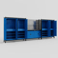 M222 Modular Work Bench - H2100mm x W5640mm | Laminate WBT | Blue