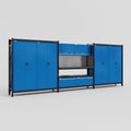 M222 Modular Work Bench - H2100mm x W5640mm | Laminate WBT | Blue