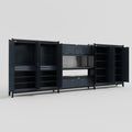 M222 Modular Work Bench - H2100mm x W5640mm | Laminate WBT | Dark Grey