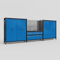M222 Modular Work Bench - H2100mm x W5640mm | Laminate WBT | Blue