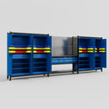 M222 Modular Work Bench - H2100mm x W5640mm | Laminate WBT | Blue
