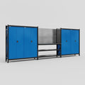 M222 Modular Work Bench - H2100mm x W5640mm | Laminate WBT | Blue