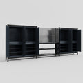 M222 Modular Work Bench - H2100mm x W5640mm | Laminate WBT | Dark Grey