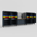 M222 Modular Work Bench - H2100mm x W5640mm | MDF WBT | Dark Grey