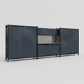 M222 Modular Work Bench - H2100mm x W5640mm | MDF WBT | Dark Grey