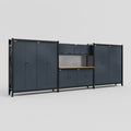 M222 Modular Work Bench - H2100mm x W5640mm | MDF WBT | Dark Grey