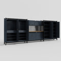 M222 Modular Work Bench - H2100mm x W5640mm | MDF WBT | Dark Grey