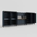 M222 Modular Work Bench - H2100mm x W5640mm | MDF WBT | Dark Grey