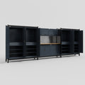 M222 Modular Work Bench - H2100mm x W5640mm | MDF WBT | Dark Grey