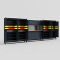 M222 Modular Work Bench - H2100mm x W5640mm | MDF WBT | Dark Grey