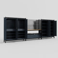M222 Modular Work Bench - H2100mm x W5640mm | MDF WBT | Dark Grey
