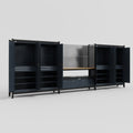 M222 Modular Work Bench - H2100mm x W5640mm | MDF WBT | Dark Grey