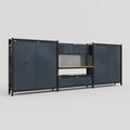 M222 Modular Work Bench - H2100mm x W5640mm | MDF WBT | Dark Grey