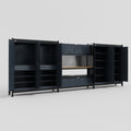 M222 Modular Work Bench - H2100mm x W5640mm | MDF WBT | Dark Grey