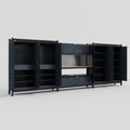 M222 Modular Work Bench - H2100mm x W5640mm | MDF WBT | Dark Grey