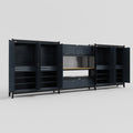 M222 Modular Work Bench - H2100mm x W5640mm | MDF WBT | Dark Grey