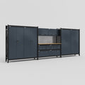M222 Modular Work Bench - H2100mm x W5640mm | MDF WBT | Dark Grey