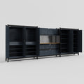 M222 Modular Work Bench - H2100mm x W5640mm | MDF WBT | Dark Grey