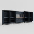 M222 Modular Work Bench - H2100mm x W5640mm | MDF WBT | Dark Grey