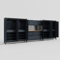M222 Modular Work Bench - H2100mm x W5640mm | MDF WBT | Dark Grey