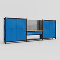 M222 Modular Work Bench - H2100mm x W5640mm | MDF WBT | Blue