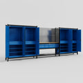 M222 Modular Work Bench - H2100mm x W5640mm | MDF WBT | Blue