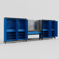 M222 Modular Work Bench - H2100mm x W5640mm | MDF WBT | Blue