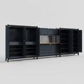 M222 Modular Work Bench - H2100mm x W5640mm | MDF WBT | Dark Grey