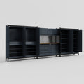 M222 Modular Work Bench - H2100mm x W5640mm | MDF WBT | Dark Grey