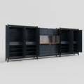 M222 Modular Work Bench - H2100mm x W5640mm | MDF WBT | Dark Grey