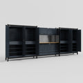 M222 Modular Work Bench - H2100mm x W5640mm | MDF WBT | Dark Grey