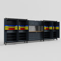 M222 Modular Work Bench - H2100mm x W5640mm | MDF WBT | Dark Grey