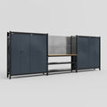 M222 Modular Work Bench - H2100mm x W5640mm | MDF WBT | Dark Grey
