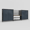 M222 Modular Work Bench - H2100mm x W5640mm | MDF WBT | Dark Grey