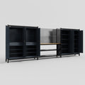 M222 Modular Work Bench - H2100mm x W5640mm | MDF WBT | Dark Grey
