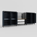 M222 Modular Work Bench - H2100mm x W5640mm | MDF WBT | Dark Grey