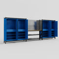 M222 Modular Work Bench - H2100mm x W5640mm | MDF WBT | Blue